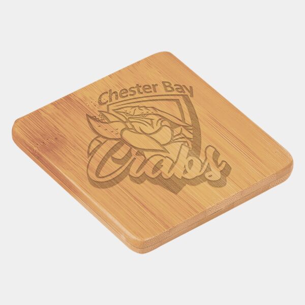 4"x4" Square Unfinished Wood Coasters Thumbnail